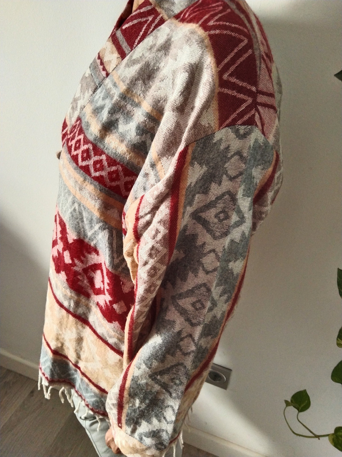 Wool wrap top,wool wrap tunic,winter robe,winter top,gifts for her, Christmas gifts,boho robe