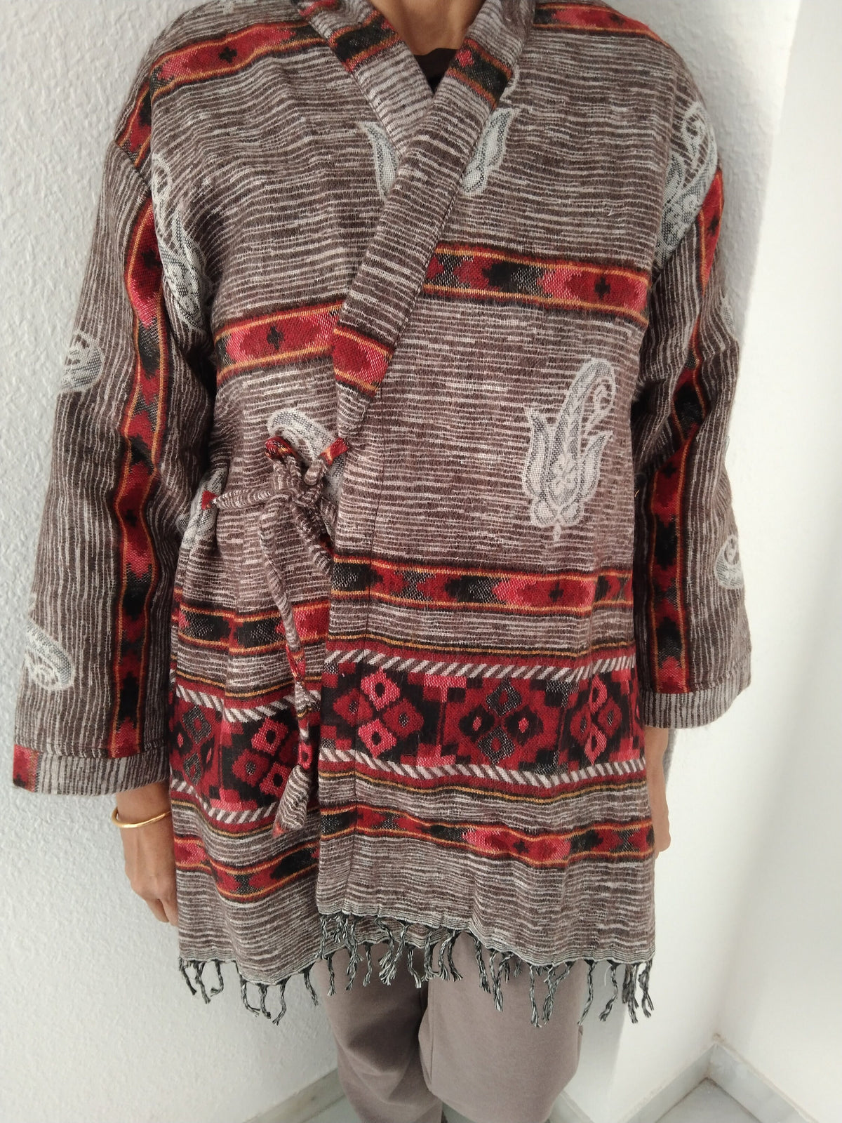 Winter wrap tunic,wool tunic, loungewear,spring jacket,gifts for her,boho tunic,wool tunic