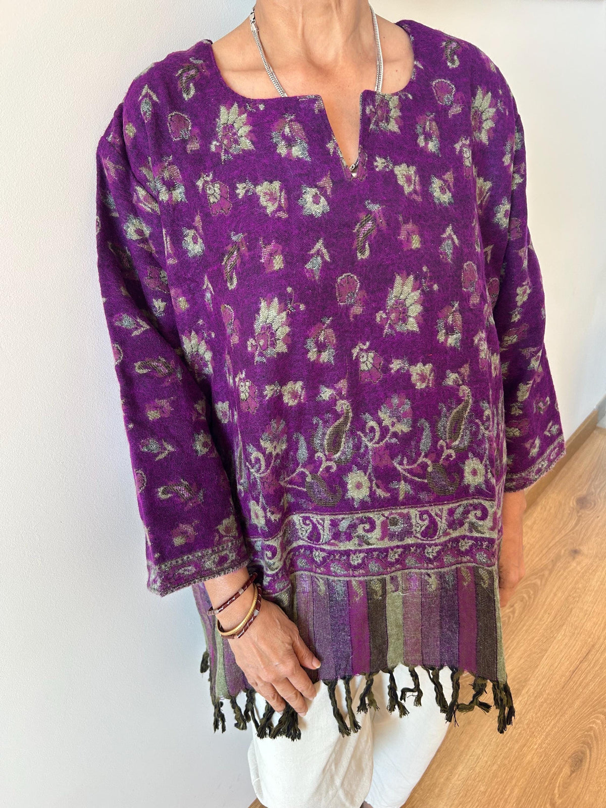 Yak wool tunic,winter tunic,wool kurti,gifts for her,Christmas gift,boho kurti,wool tunic,mom postpartum gift,mothers day gift,boho tunic