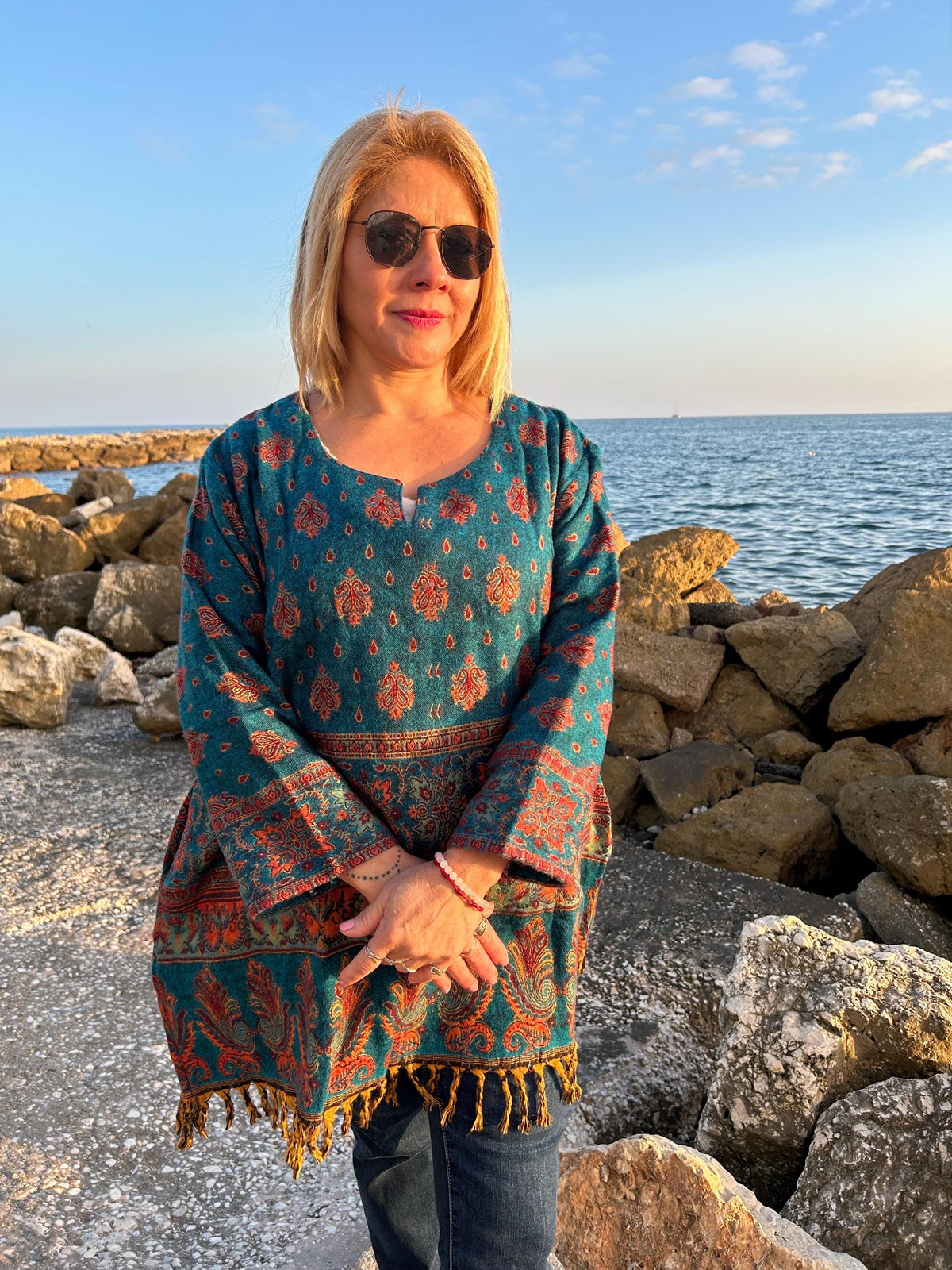 Wool tunic,winter kurti,wool kurti,Christmas gift,gifts for her,resort wear,mom postpartum gift, winter maternity tunic,boho wool tunic,