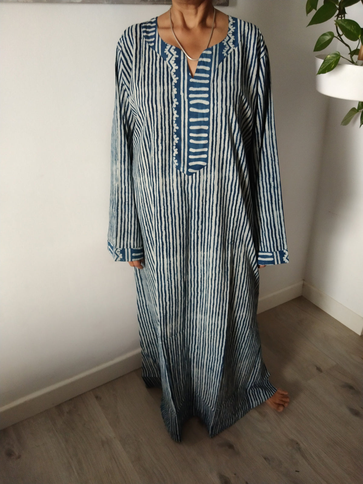 Plus size upto 5 XL Indigo kaftan,cotton caftan,gifts for her,boho dress,resort wear, loungewear,sleepwear,organic dress,indigo dress