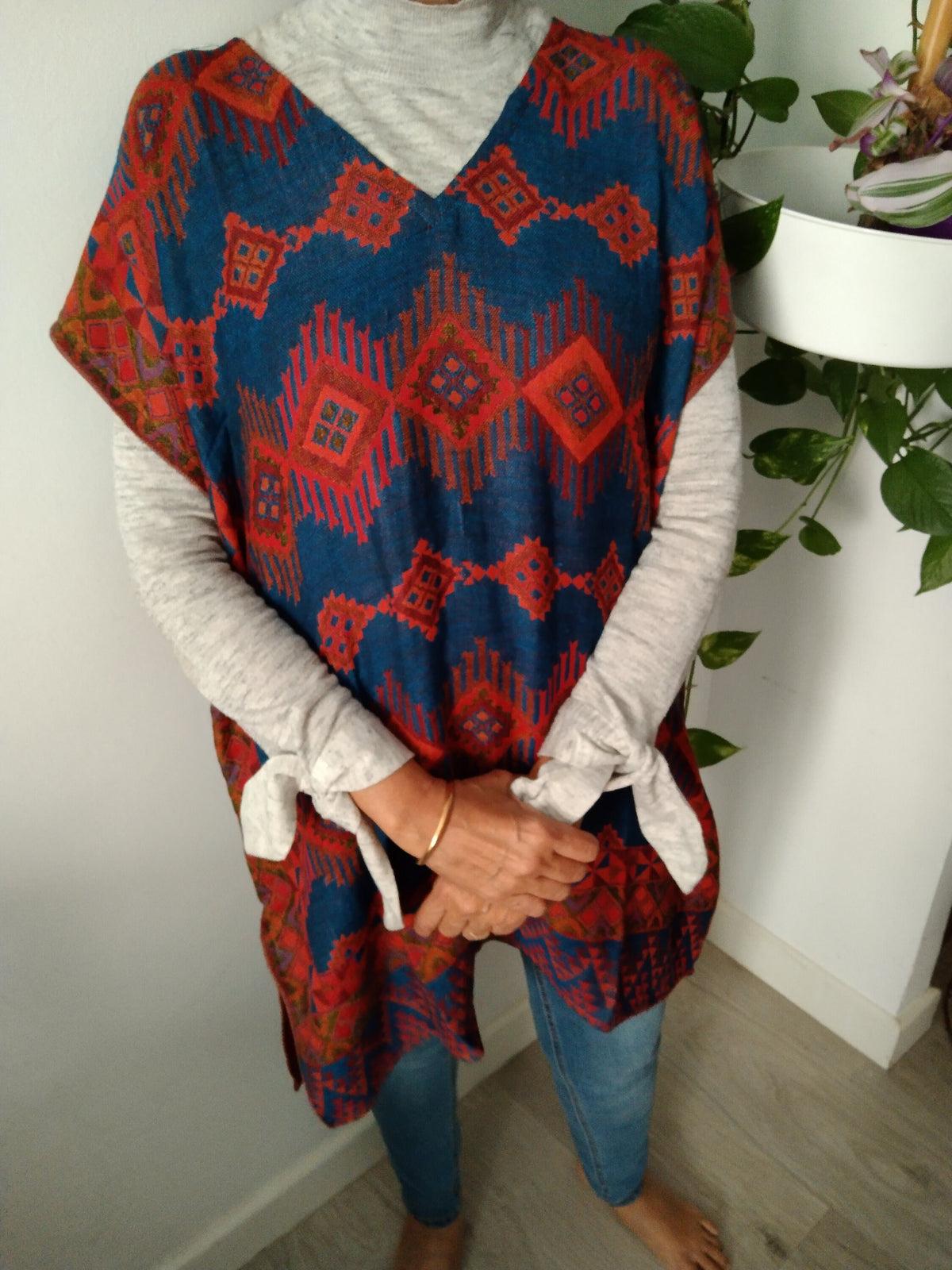 Wool blend tunic,winter top,boho winter top,tunic