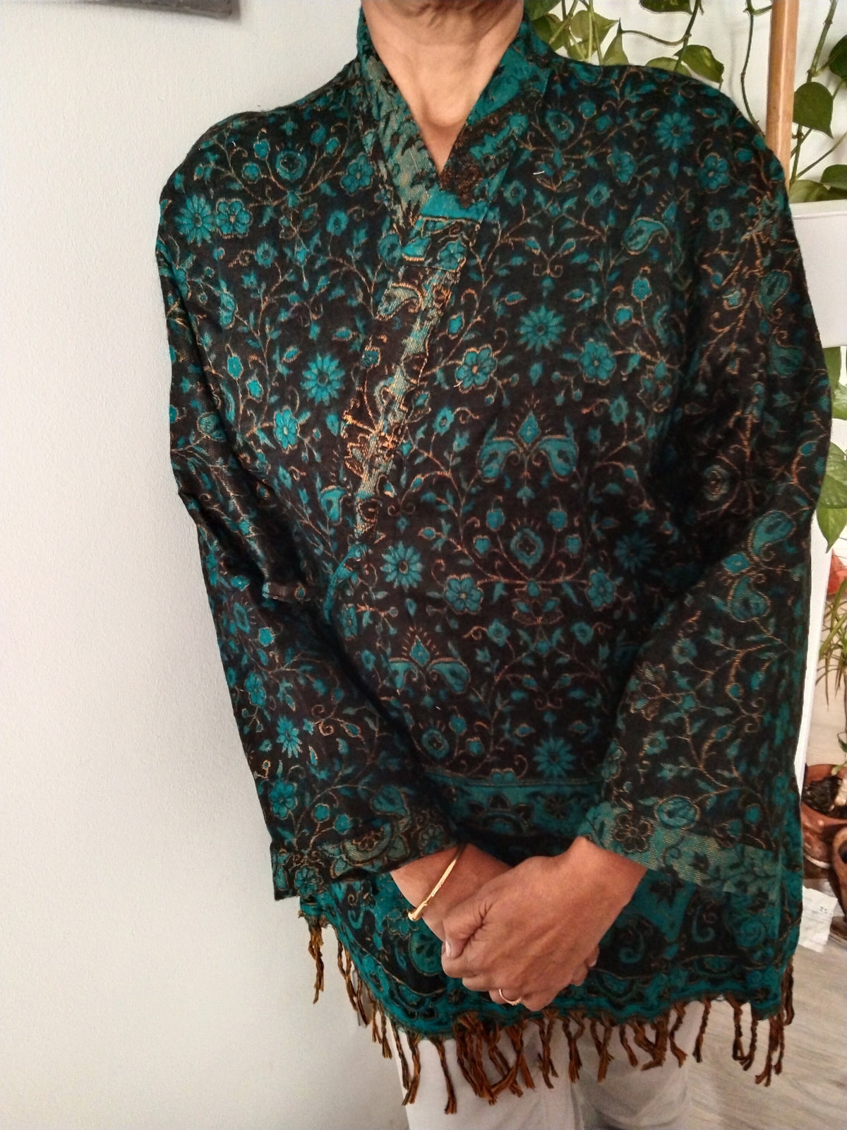 Wool wrap,winter tunic,wool cover up,gifts for her,boho robe,winter cover up
