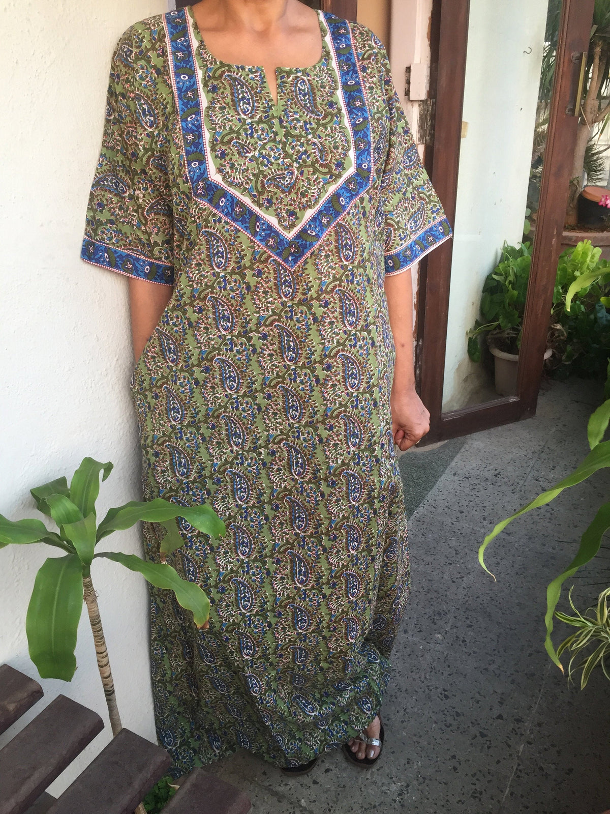 Block print kaftan,A line kaftan,Gifts for her,Resort wear,Loungewear,Cotton sleepwear,swim cover up,Maxi dress,