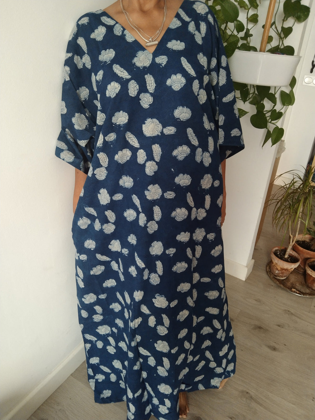 Indigo caftan,kaftan,organic kaftan,indigo kaftan,boho dress,plus size dress,Mother's day gift,gifts for her,
