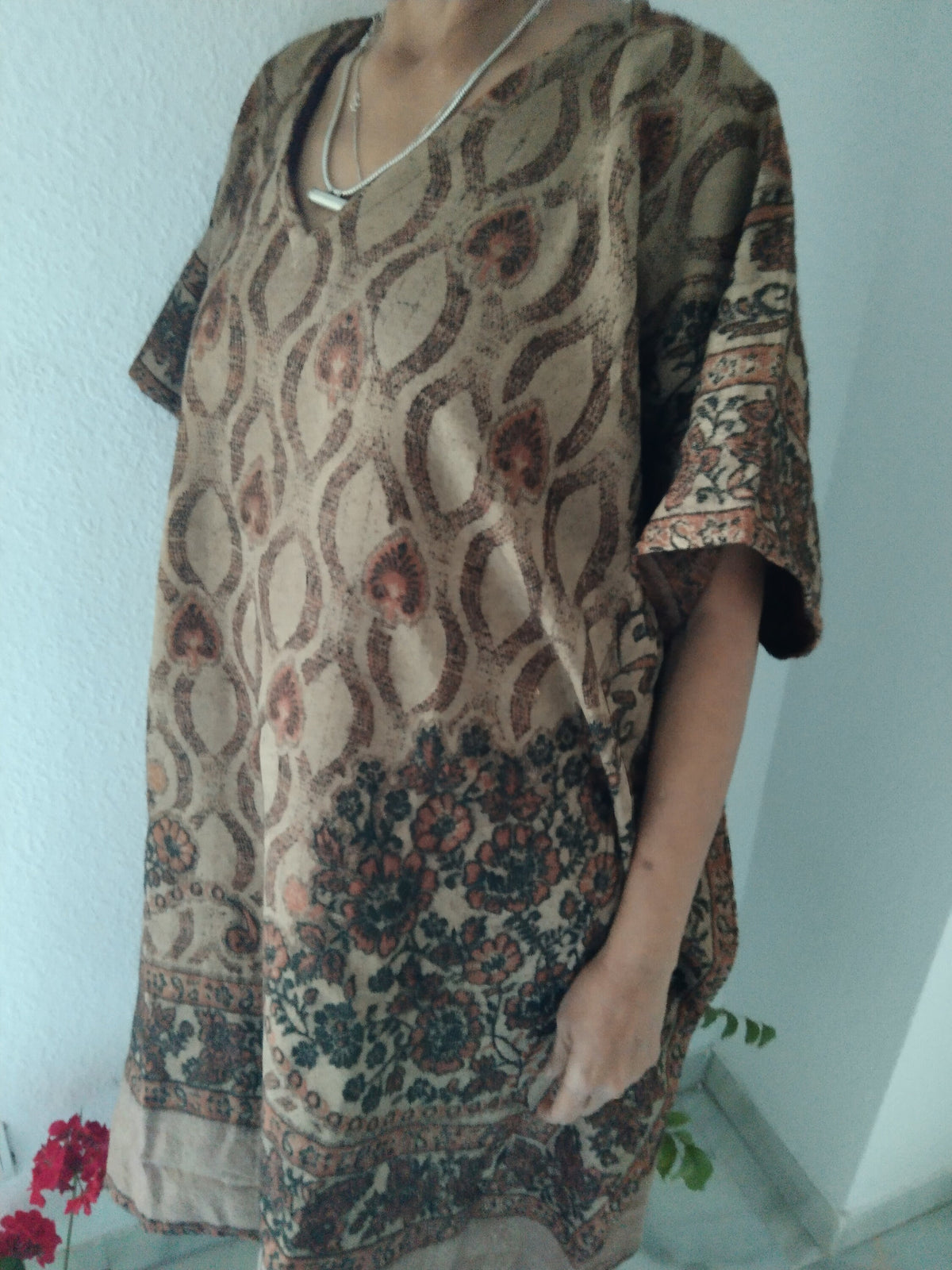 Unisex Wool Kaftan: Boho Resort Loungewear Tunic