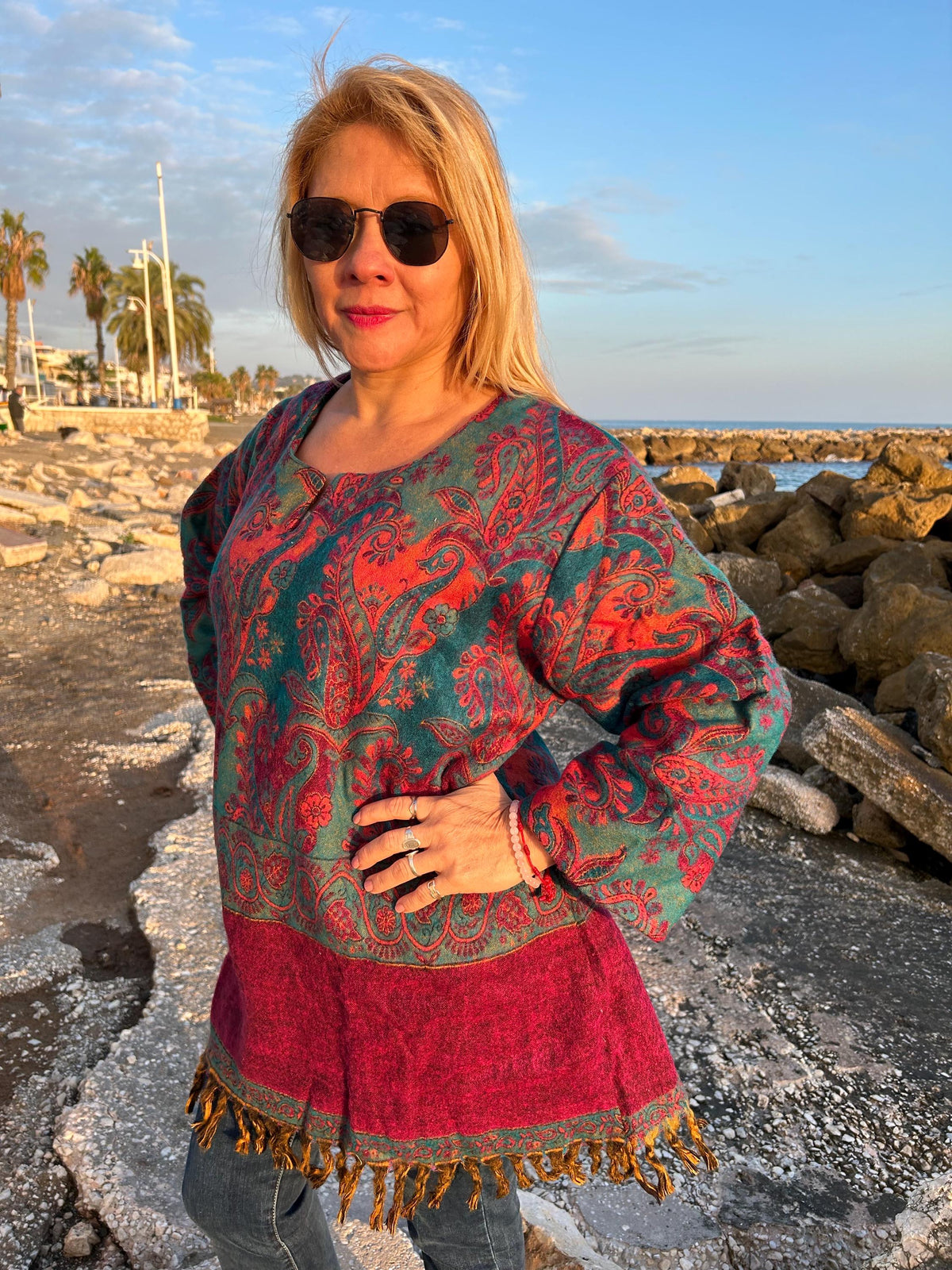 Yak wool kurti,winter kurti,wool tunic,gifts for her,resort wear,loungewear,boho tunic, Christmas gift,mom postpartum gift,mother's day gift