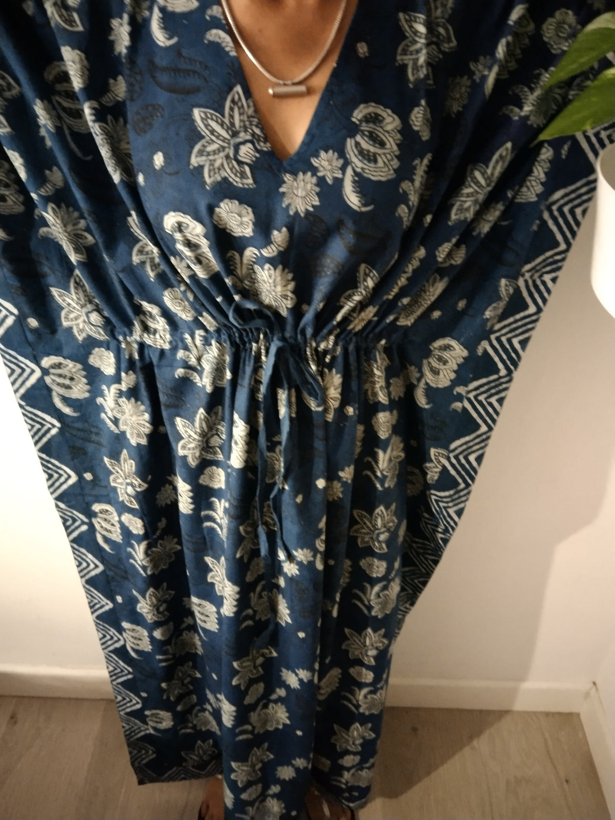Indigo kaftan,organic caftan,resort wear,loungewear,gifts for her,boho dress,plus size dress,caftan,cotton dress