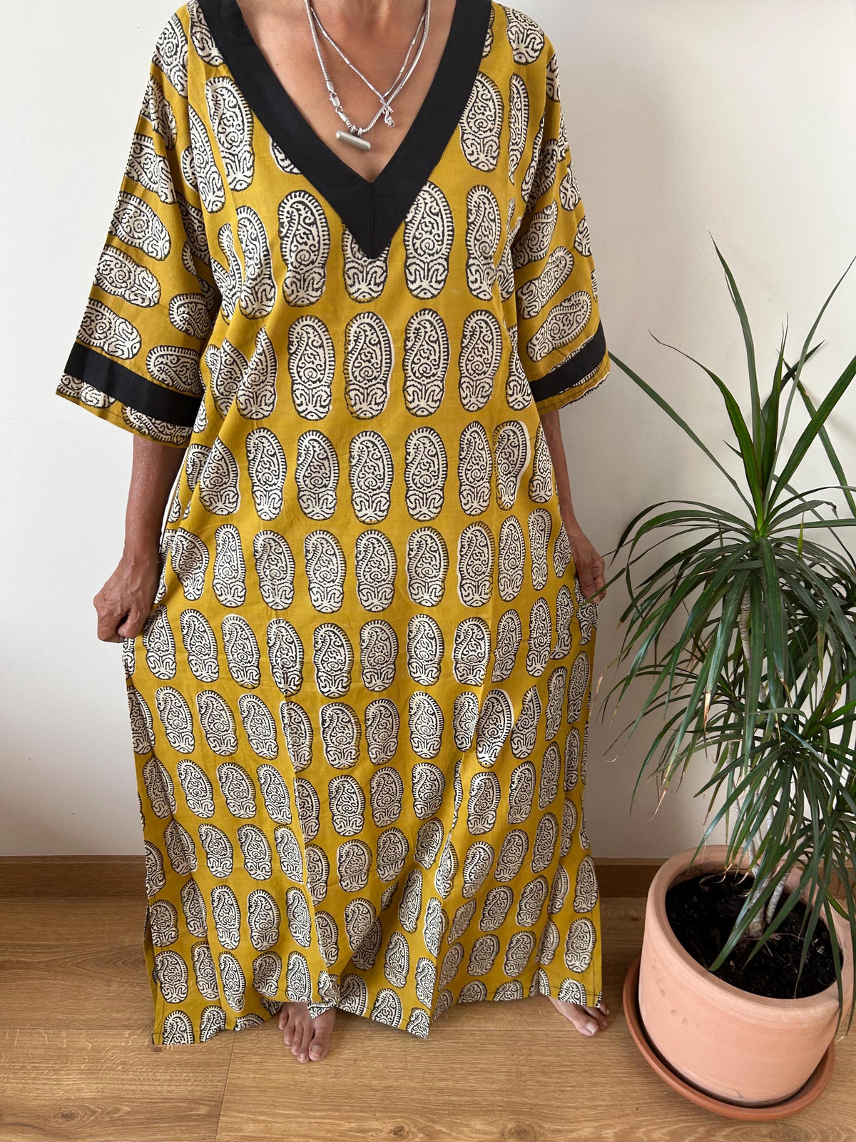 Paisley cotton kaftan,caftan, resort wear,loungewear,gifts for her,boho dress,a line dress,block print dress