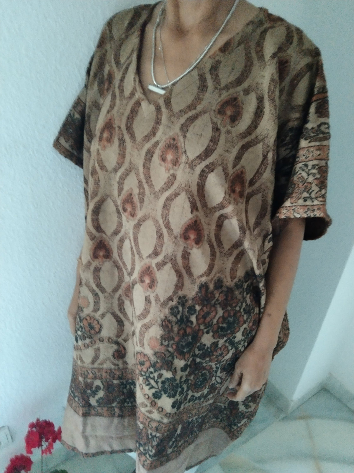 Unisex Wool Kaftan: Boho Resort Loungewear Tunic