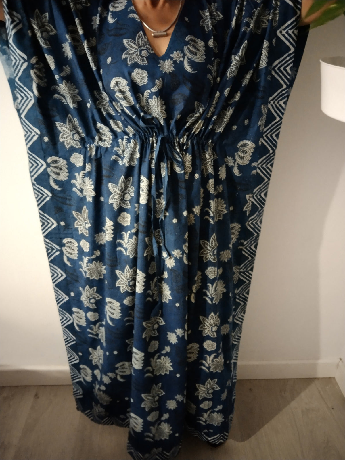 Indigo kaftan,organic caftan,resort wear,loungewear,gifts for her,boho dress,plus size dress,caftan,cotton dress