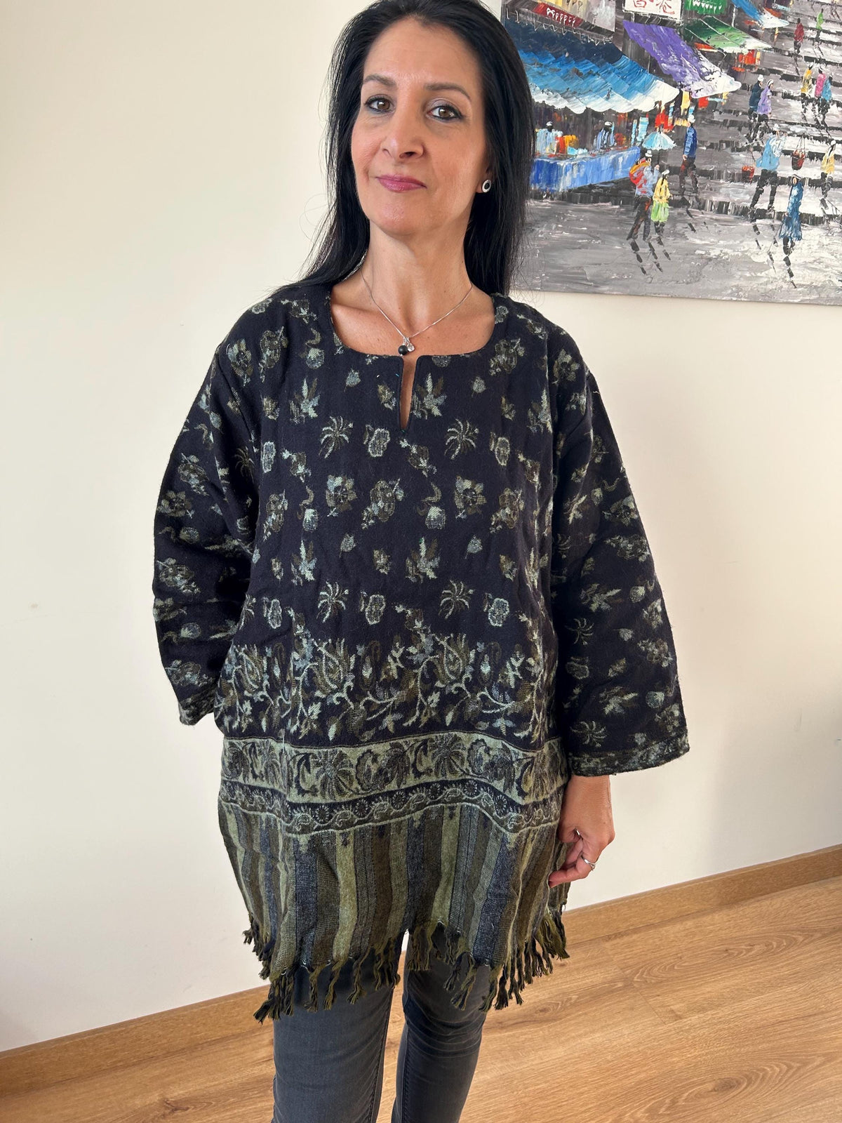 Yak wool tunic,winter tunic,wool top,gifts for her,resort wear,loungewear, Christmas gift,mom postpartum gift,mother's day gift,boho kurti