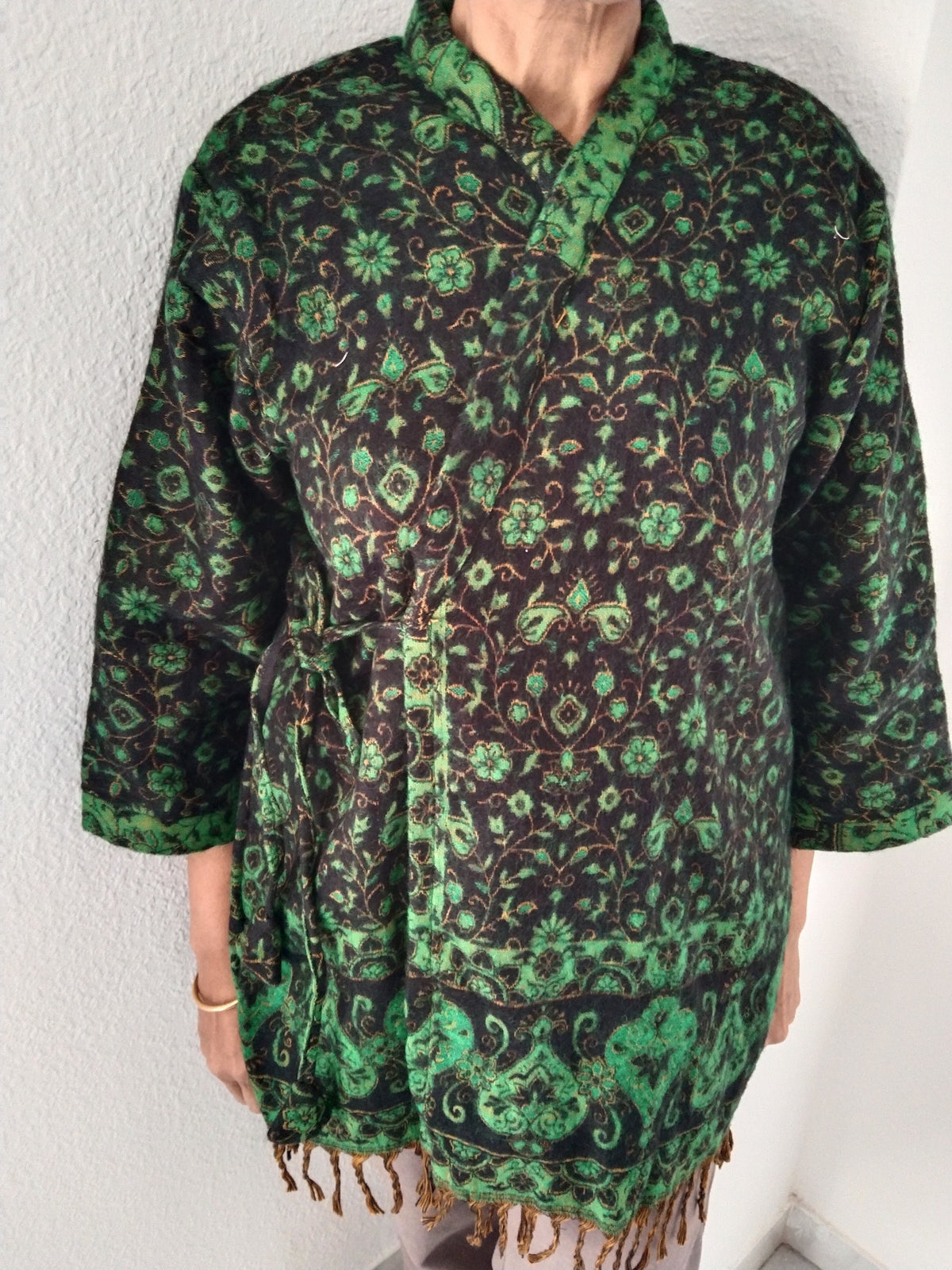 Unisex winter wool tie tunic, loungewear,gifts for her,boho tunic, spring jacket,wool tunic