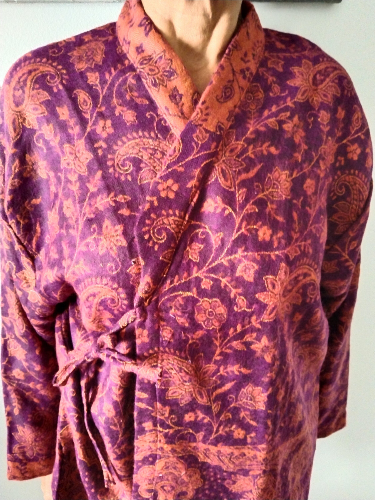 Wool blend tunic,wool cover up,wool jacket,gifts for her,boho robe,gifts for her