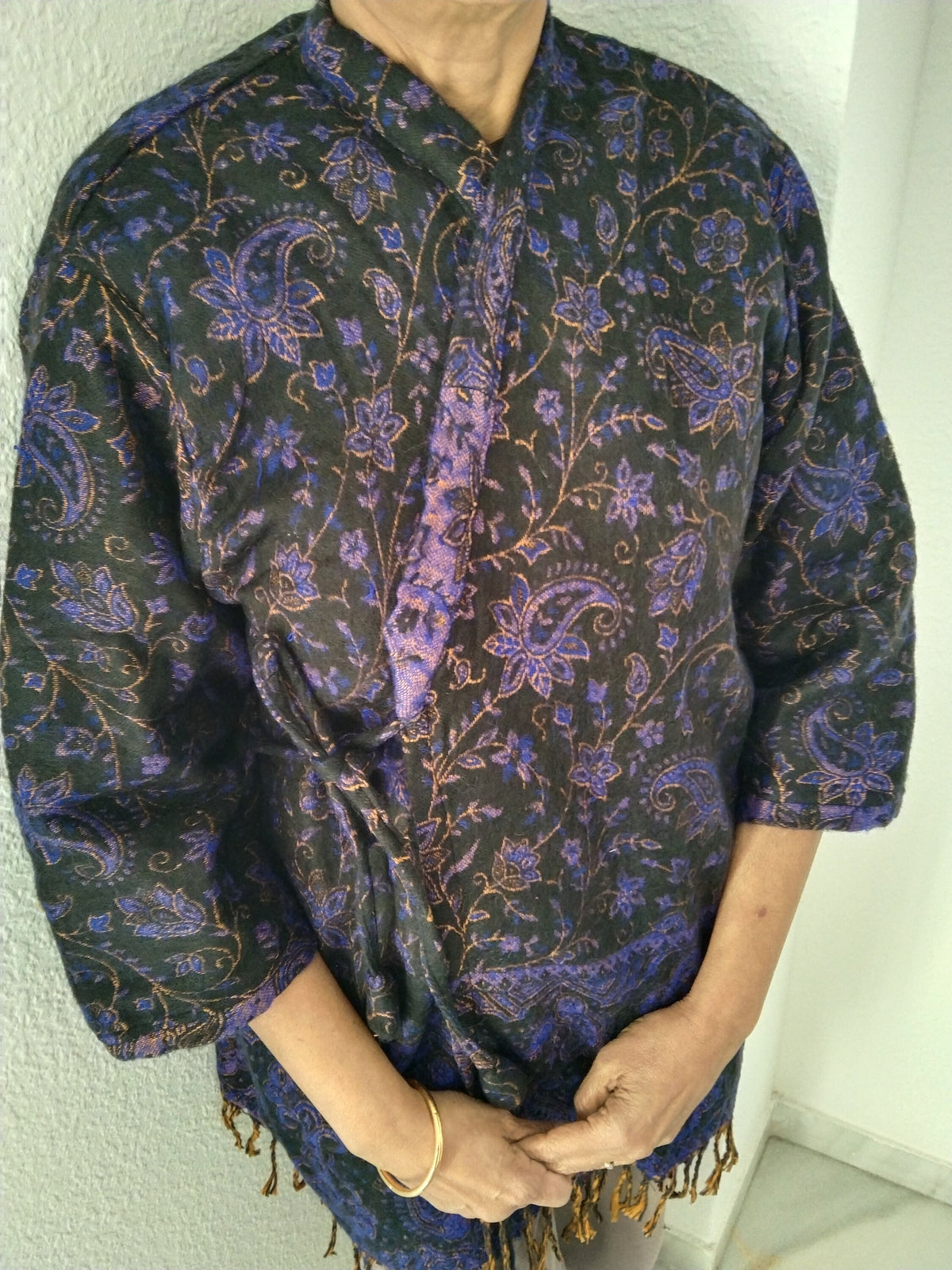Unisex Wool wrap tunic,spring jacket,gifts for her, loungewear,winter tunic,boho tunic,
