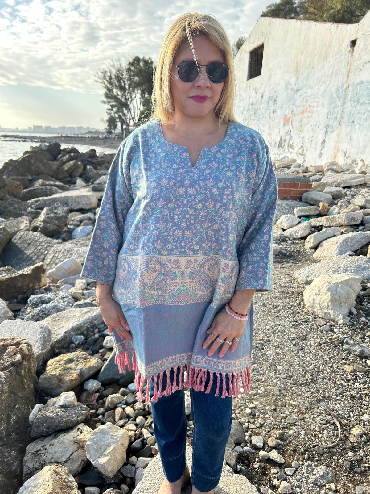 Yak wool,Winter tunic,wool kurti,gifts for her, Christmas gift,boho wool tunic,mom postpartum gift,