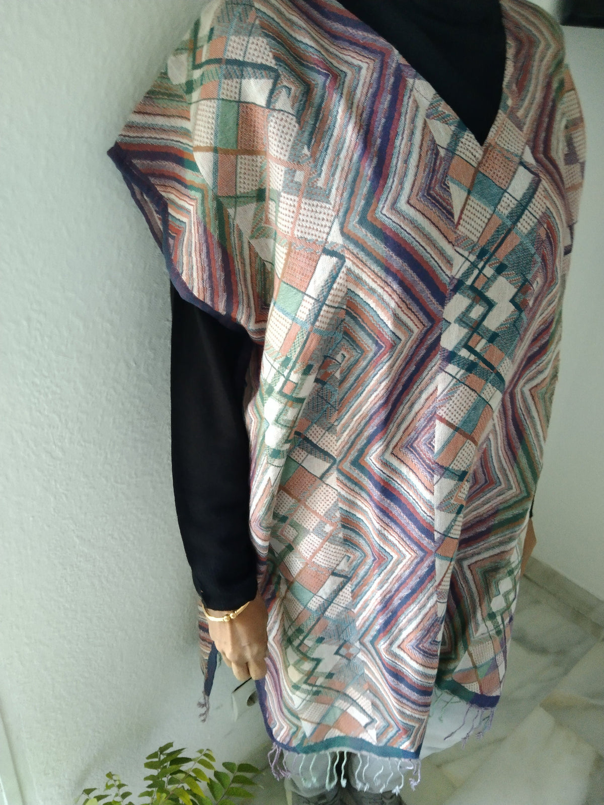 Wool tunic, wool poncho,winter kaftan,caftan,gifts for her,boho tunic, Christmas gift