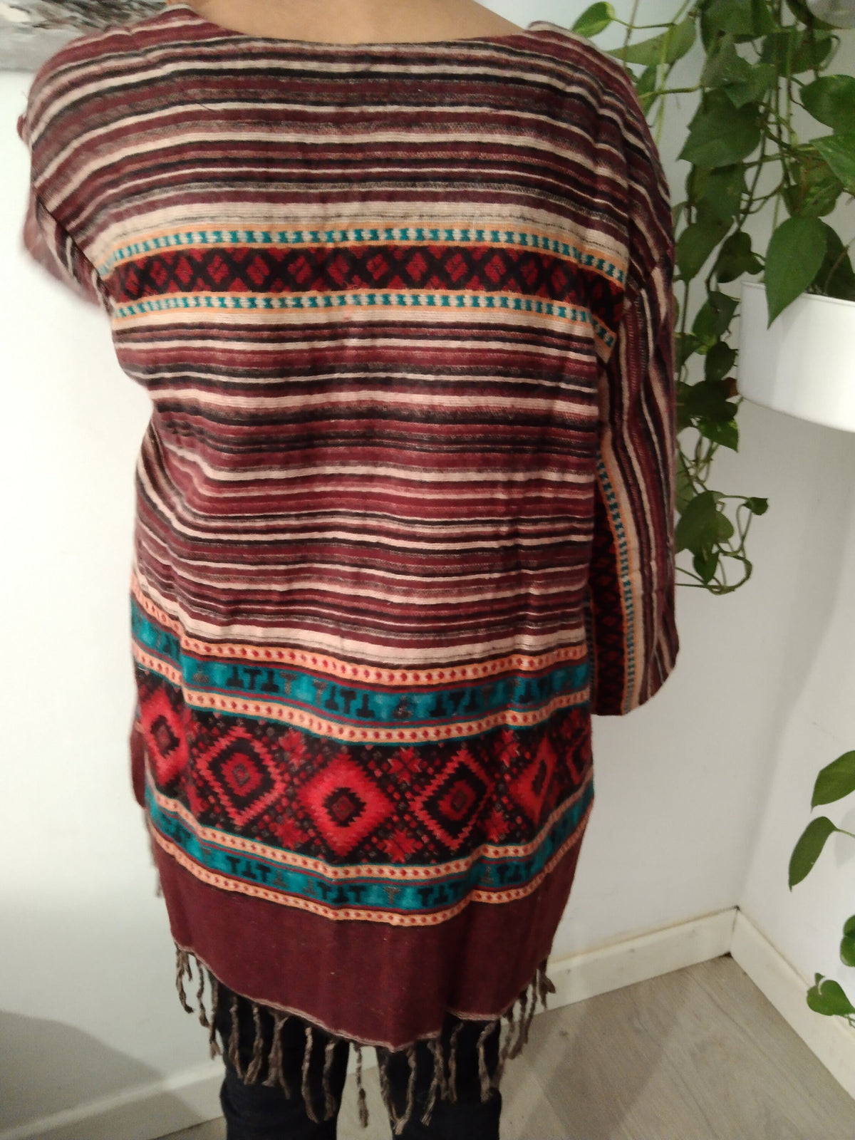 Wool tunic,winter kurti,gifts for her,resort wear,loungewear,boho kurti,gifts for her,Christmas gift