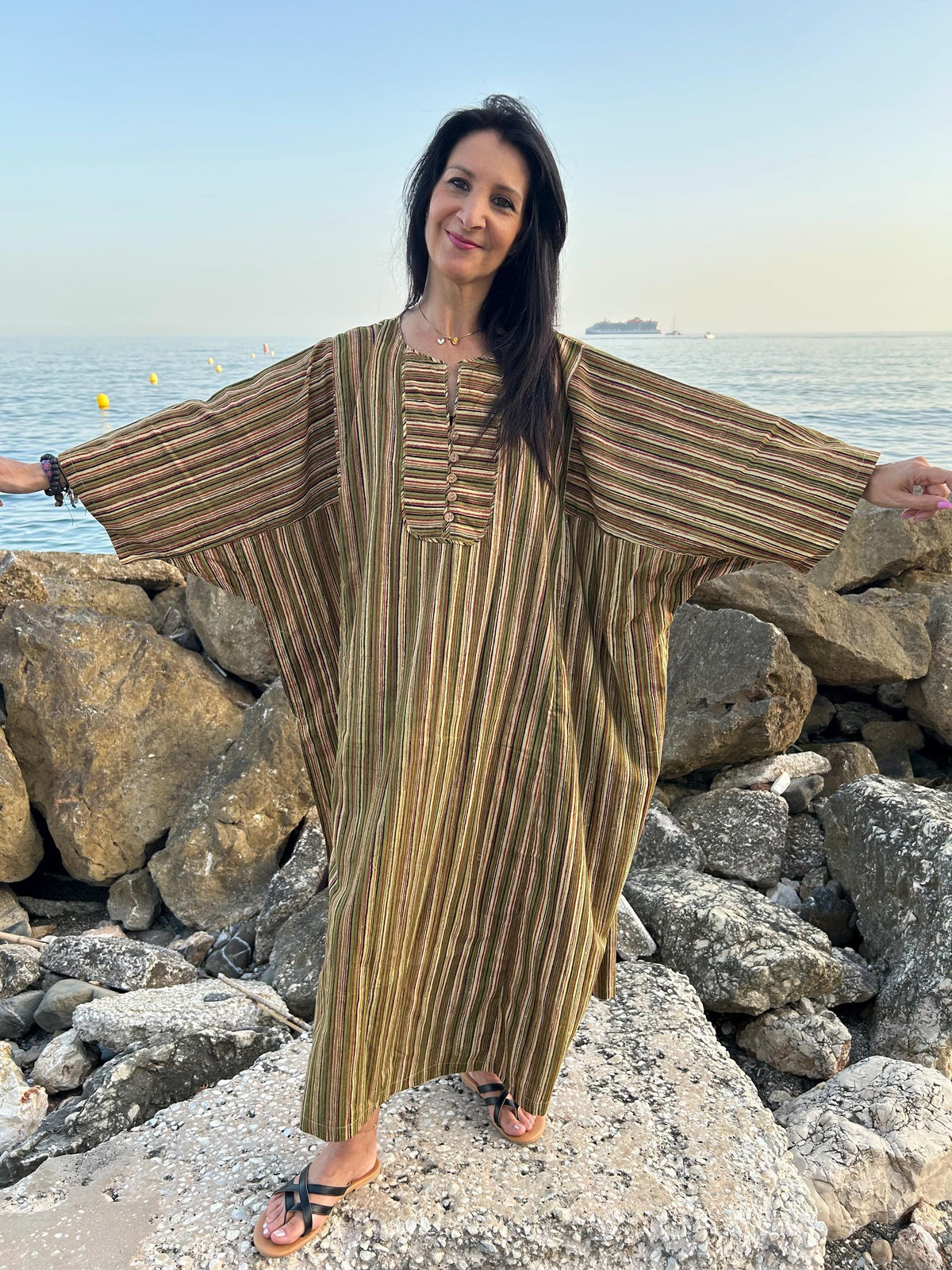 Organic cotton kaftan,caftan, resort wear,loungewear,gifts for her,boho dress,a line dress,block print dress