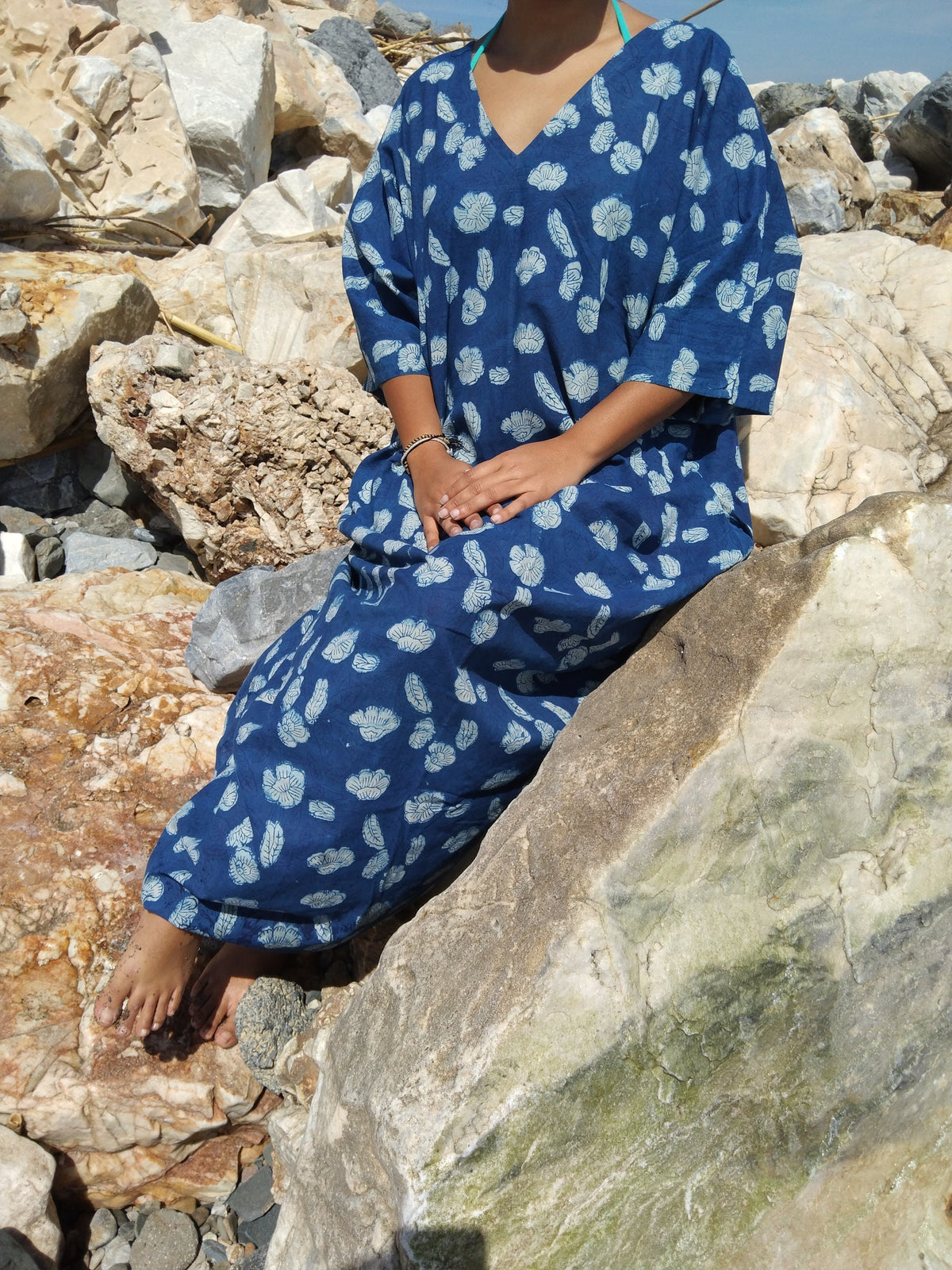 Indigo caftan,kaftan,organic kaftan,indigo kaftan,boho dress,plus size dress,Mother's day gift,gifts for her,