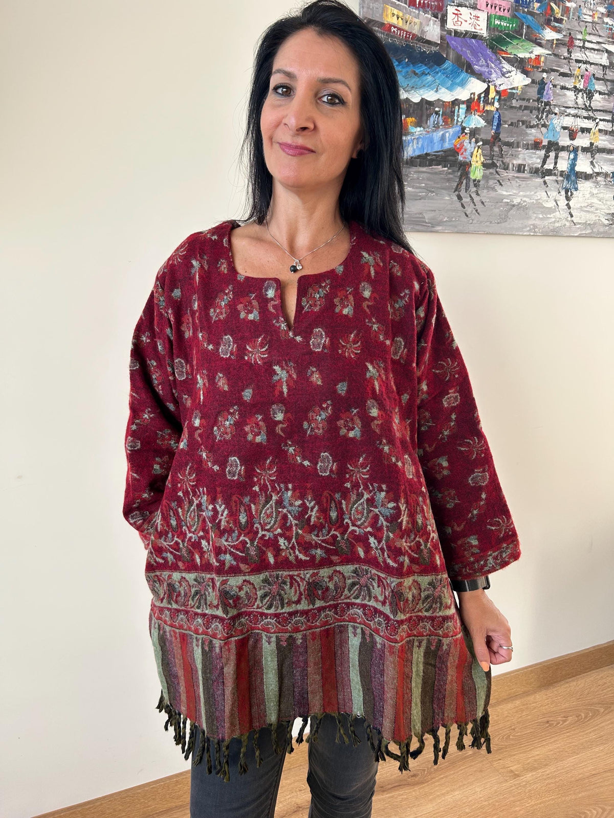 Yak wool tunic,wool kurti,gifts for her,resort wear,winter top,boho tunic, Christmas gift,loungewear,