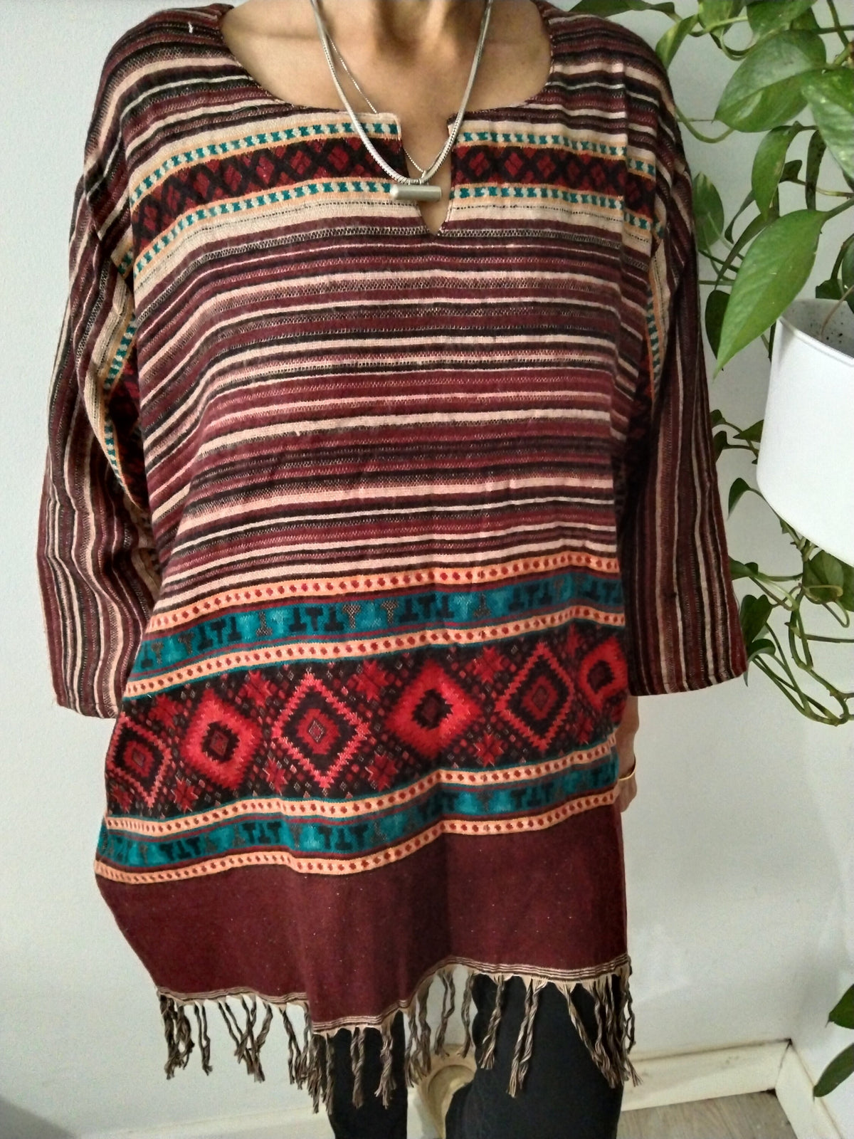Wool tunic,winter kurti,gifts for her,resort wear,loungewear,boho kurti,gifts for her,Christmas gift