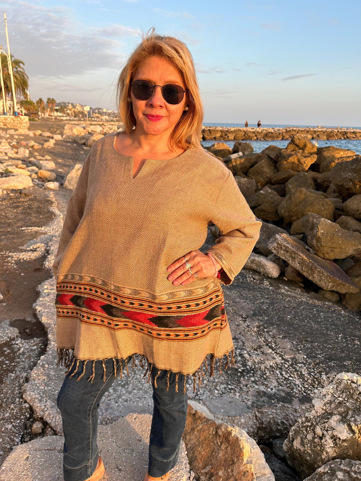Winter yak wool tunic,gifts for her,wool kurti,winter tunic,boho kurti,wool tunic, Christmas gift,mom postpartum gift,mother's day gift,boho