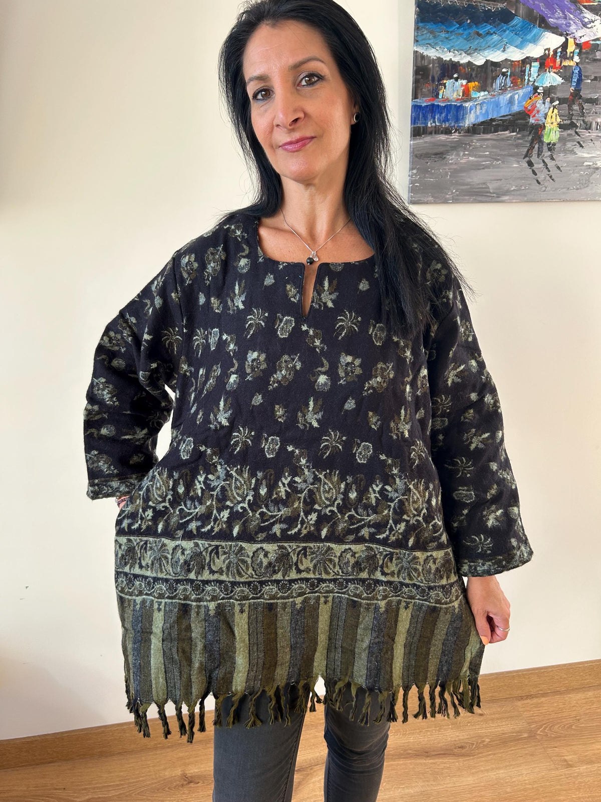Yak wool tunic,wool kurti,gifts for her,resort wear,winter top,boho tunic, Christmas gift,loungewear,