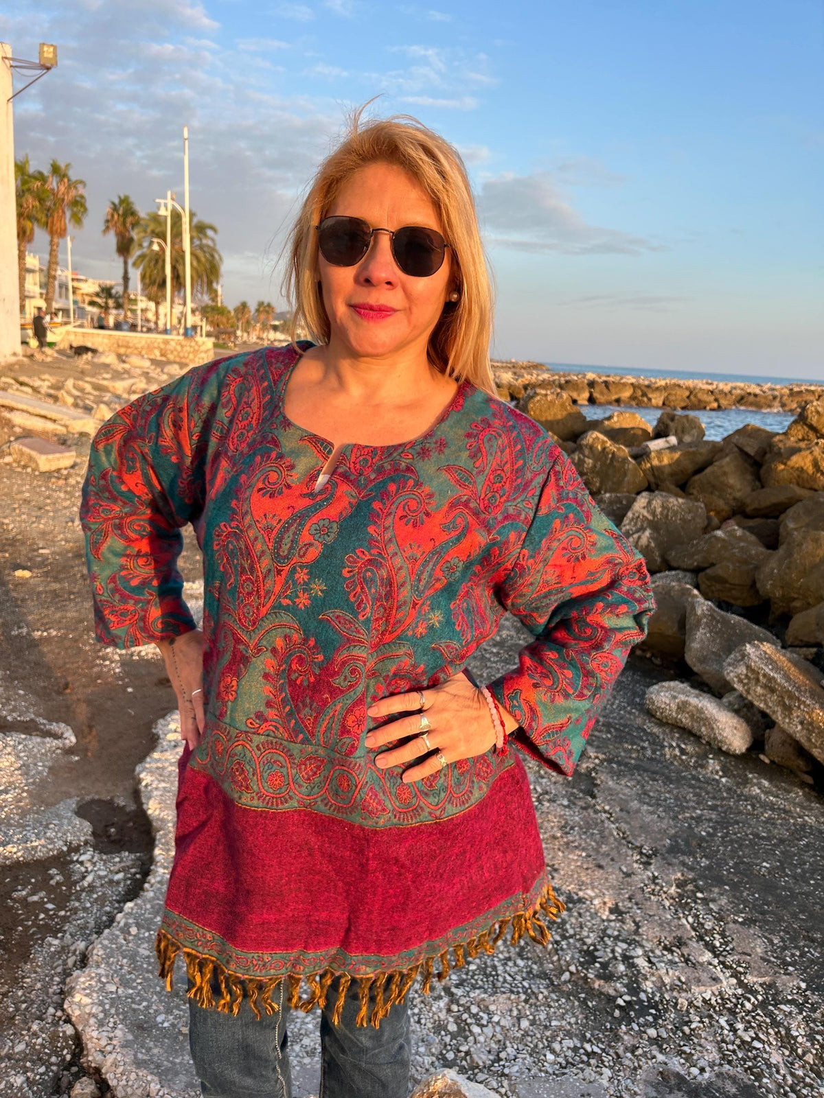 Yak wool kurti,winter kurti,wool tunic,gifts for her,resort wear,loungewear,boho tunic, Christmas gift,mom postpartum gift,mother's day gift